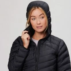 Marmot Highlander Hooded Down Jacket Women's -Marmot Fashion Store BK D11 7