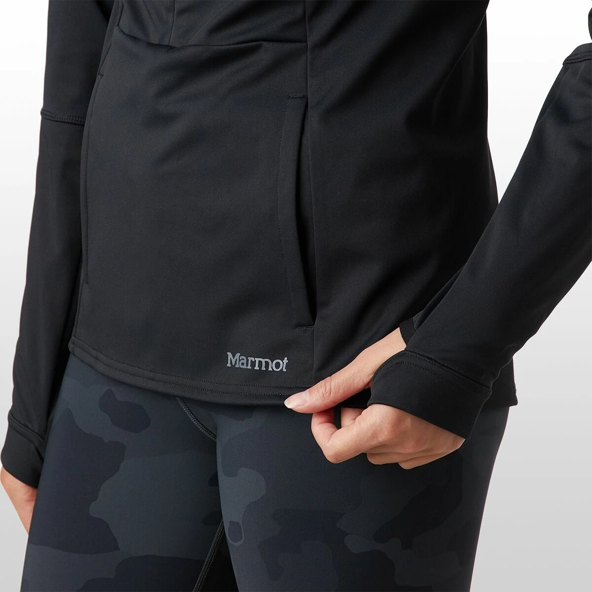 Marmot Zenyatta 1/2 Zip Hooded Jacket Women's 2 Marmot Zenyatta 1/2 Zip Hooded Jacket Women's - Image 2