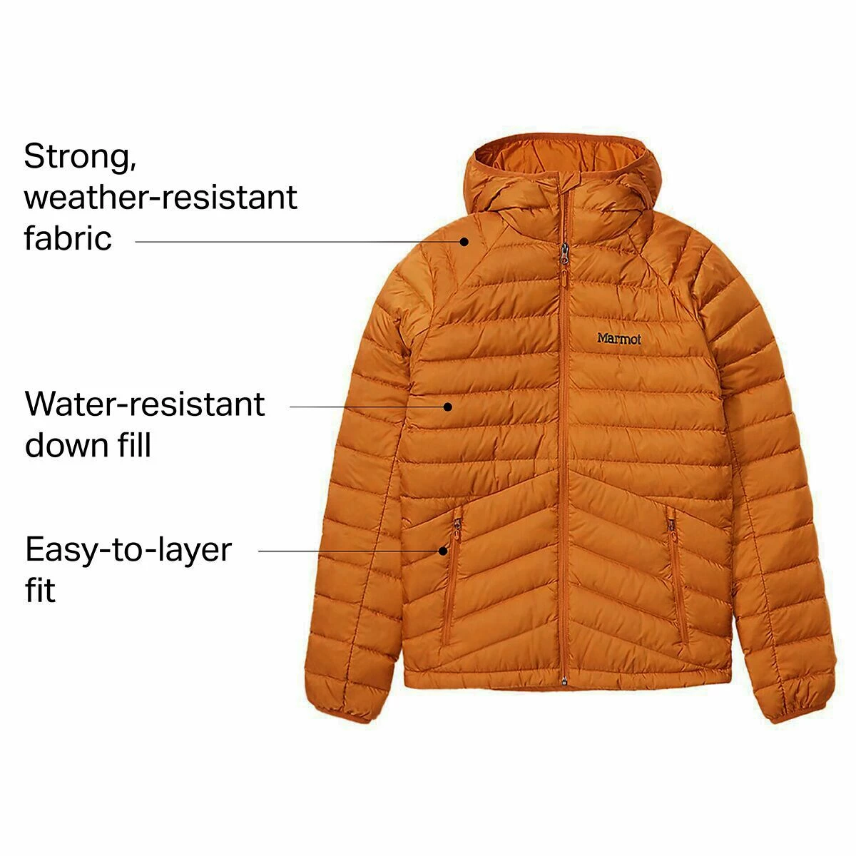 Marmot Highlander Down Hooded Jacket Men's 2 Marmot Highlander Down Hooded Jacket Men's - Image 2