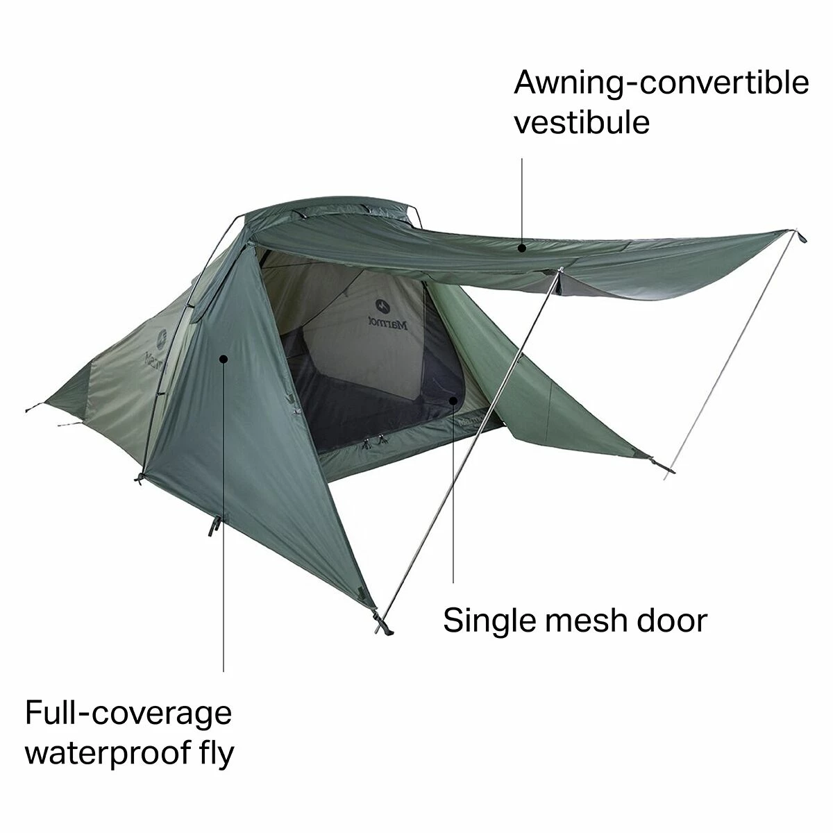 Marmot Mantis Plus Tent: 2 Person 3 Season 2 Marmot Mantis Plus Tent: 2 Person 3 Season - Image 2