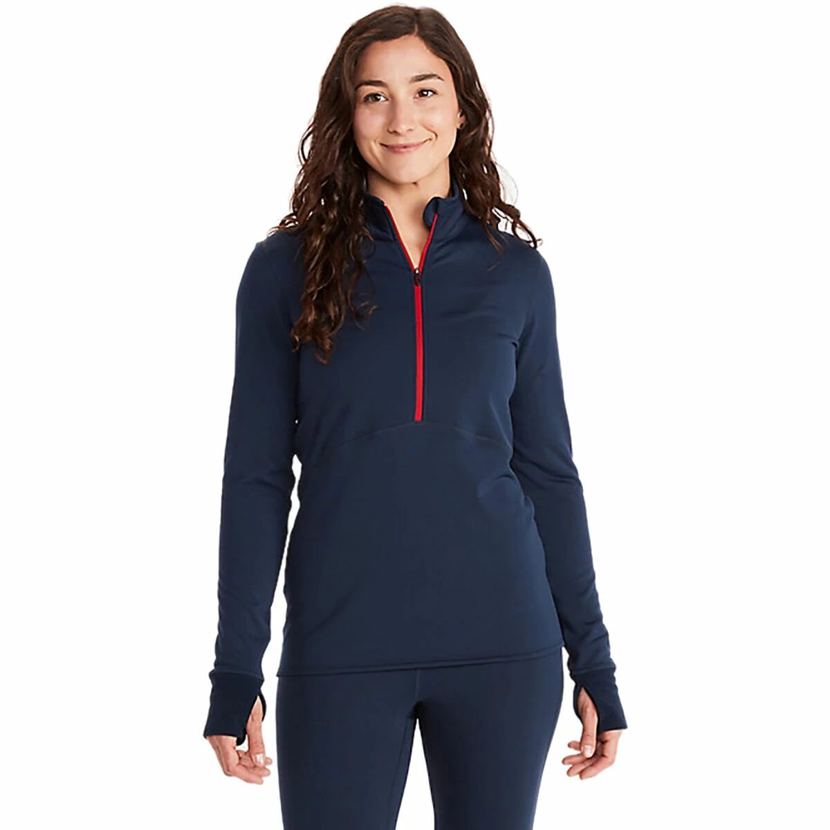 Marmot Polartec Baselayer 1/2 Zip Top Women's 3 Marmot Polartec Baselayer 1/2 Zip Top Women's - Image 3