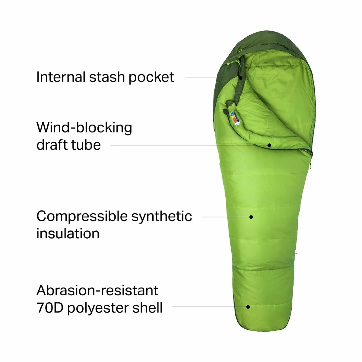 Marmot Trestles 30 Sleeping Bag: 30F Synthetic 2 Marmot Trestles 30 Sleeping Bag: 30F Synthetic - Image 2