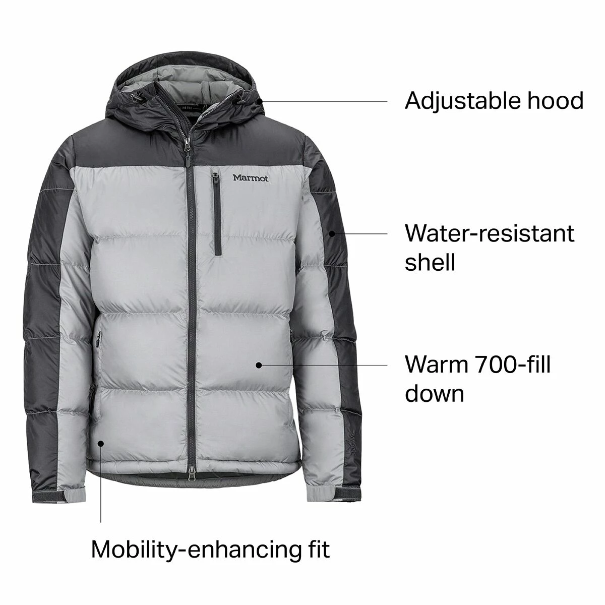 Marmot Guides Down Hooded Jacket Men's 8 Marmot Guides Down Hooded Jacket Men's - Image 8