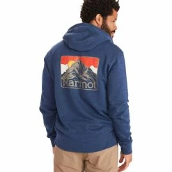 Marmot Mountain Peaks Full Zip Hoodie Men's -Marmot Fashion Store NAVHEA D1 1
