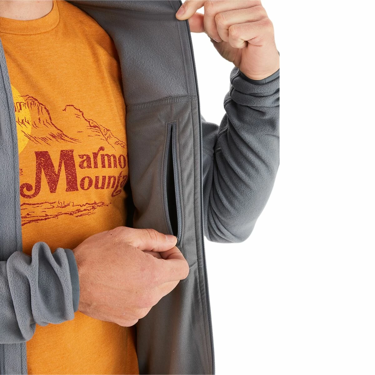 Marmot Pisgah Fleece Jacket Men's 3 Marmot Pisgah Fleece Jacket Men's - Image 3