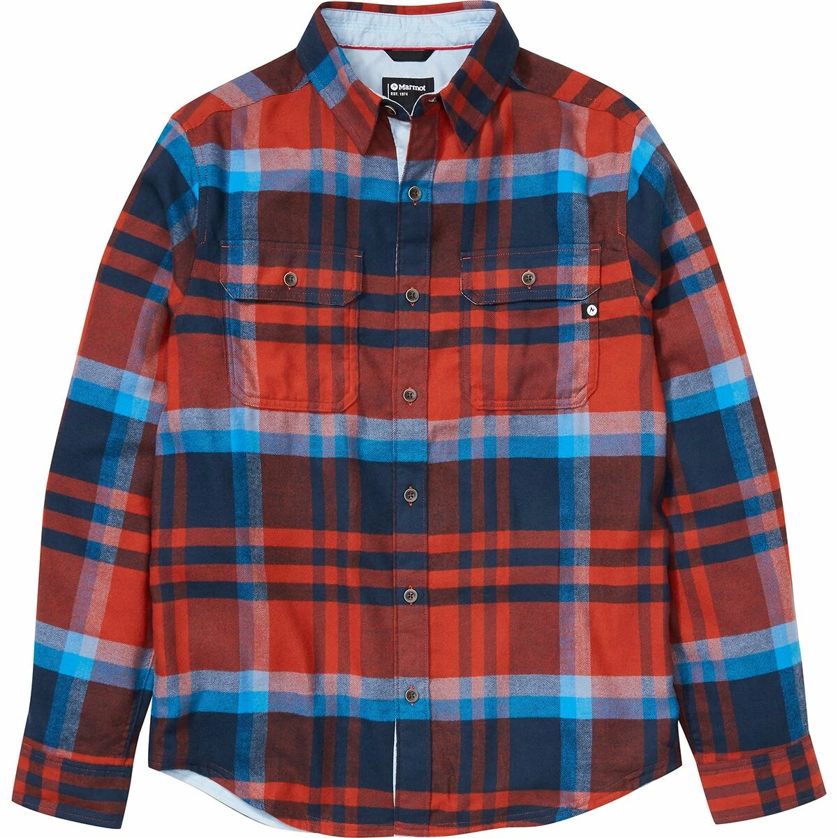 Marmot Del Norte Midweight Flannel Long Sleeve Shirt Men's 3 Marmot Del Norte Midweight Flannel Long Sleeve Shirt Men's - Image 3
