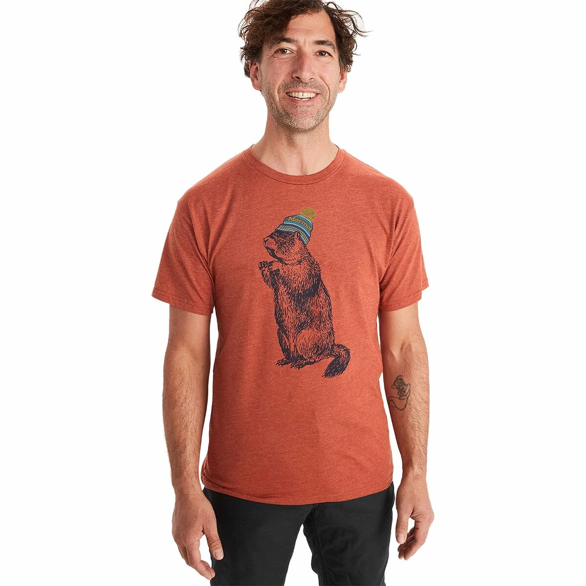 Marmot Pom Pom Short Sleeve T Shirt Men's 1 Marmot Pom Pom Short Sleeve T Shirt Men's