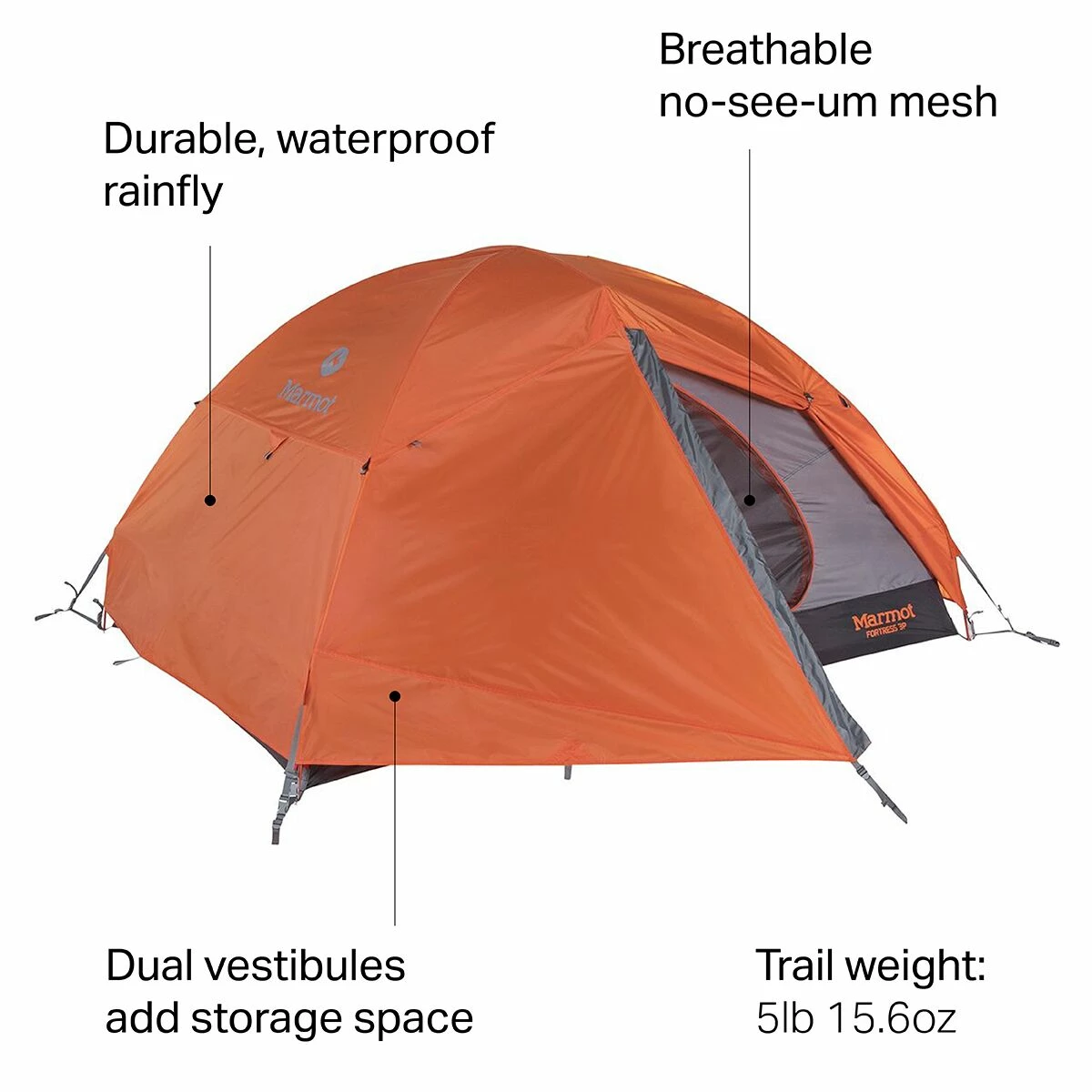 Marmot Fortress Tent: 3 Person 3 Season 6 Marmot Fortress Tent: 3 Person 3 Season - Image 6